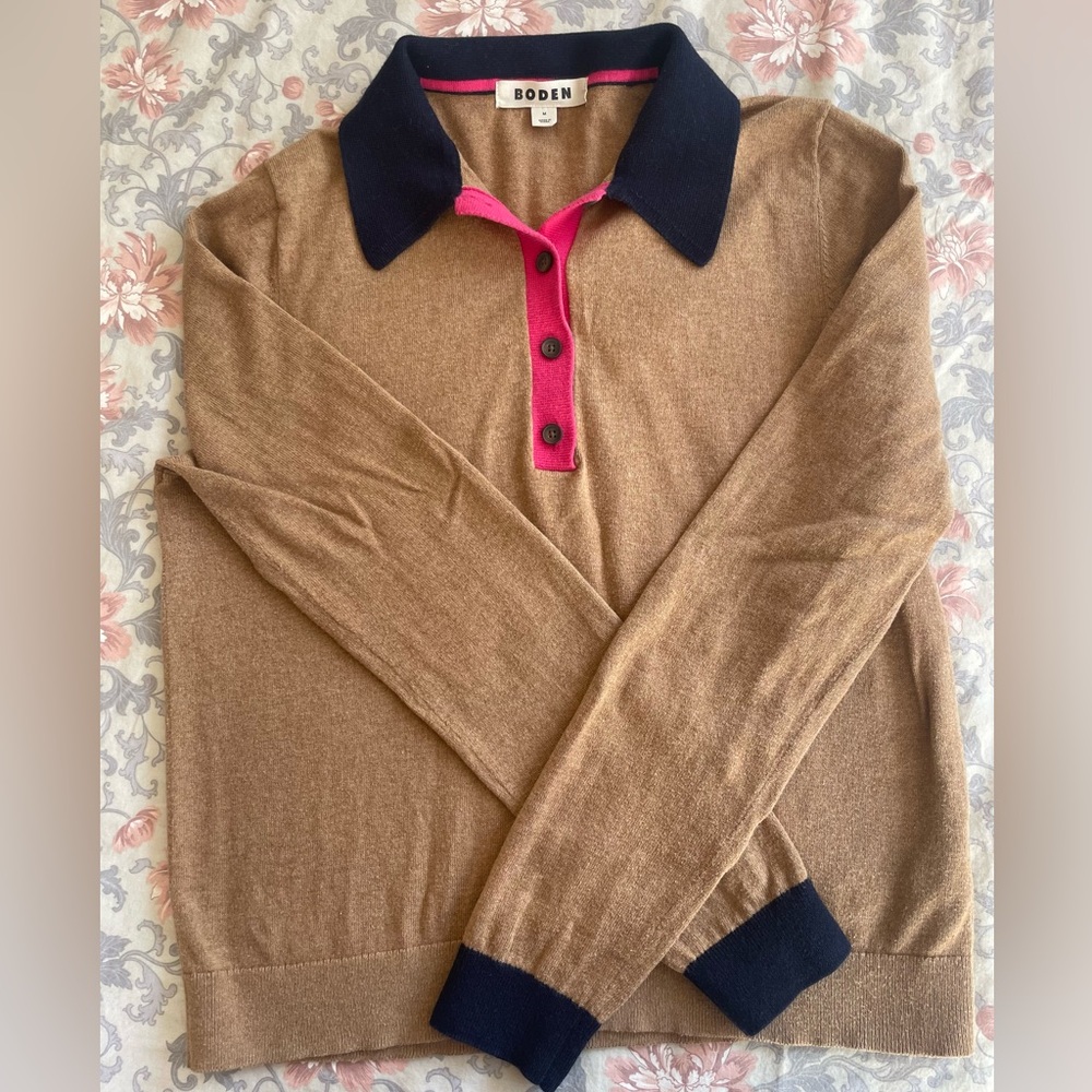 Boden Women’s Merino Blend Henley Jumper